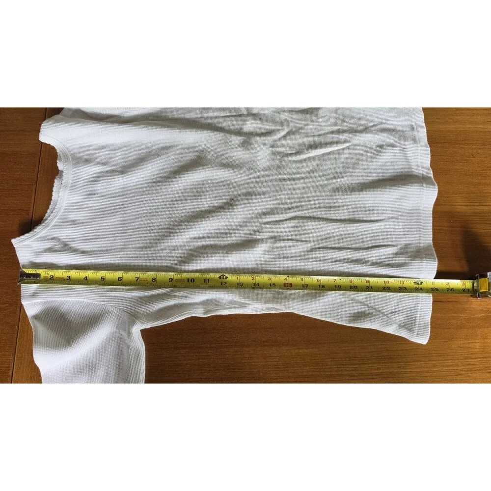 Sonoma Girl's White Long Sleeve Waffle Knit Top Size L (14)